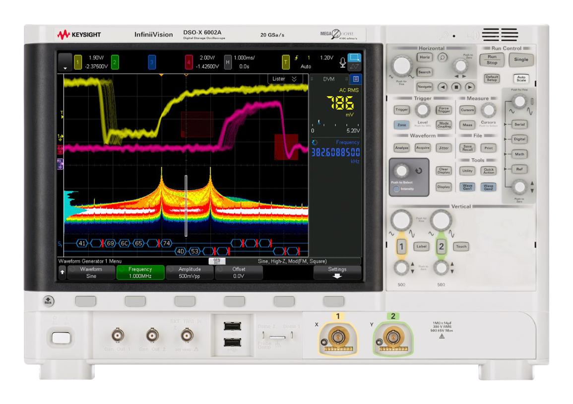 Keysight Technologies Dsox6002A Dso, 2Ch, 1Ghz, 20Gsps, 350Ps