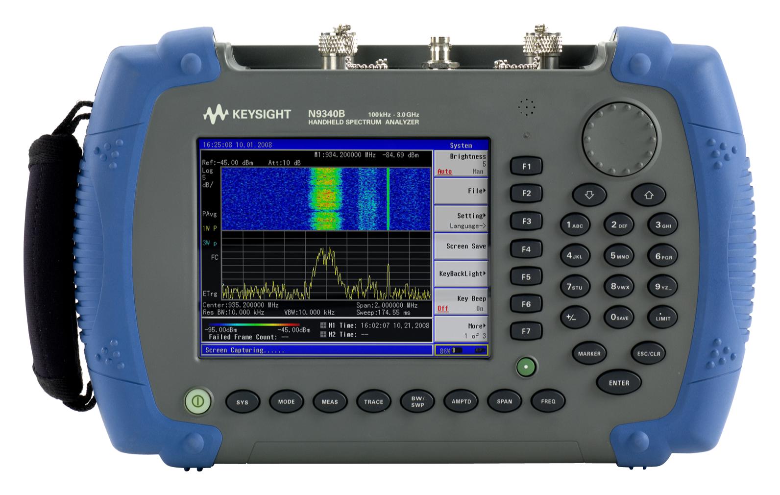 Keysight Technologies N9340B Spectrum Analyser, Handheld, 100Khz-3Ghz