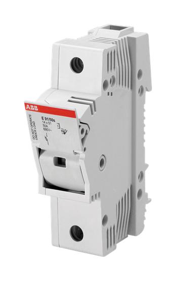 Abb E92/50S Din Rail Fuse Holder, 2P, 50A, 600V