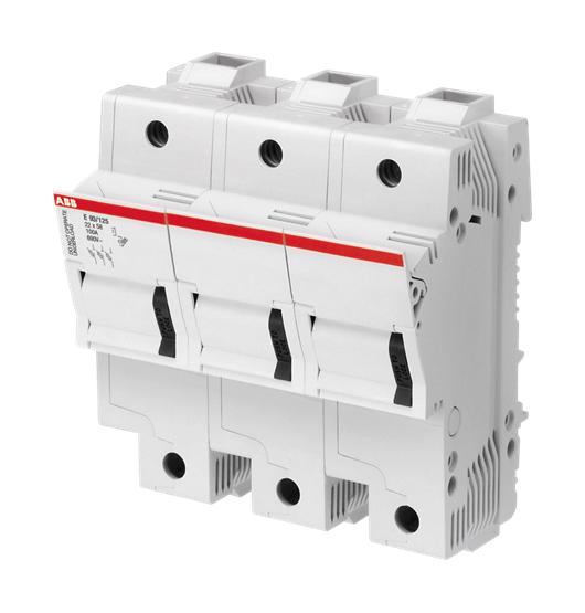 Abb E93/125S Din Rail Fuse Holder, 3P, 125A, 600V