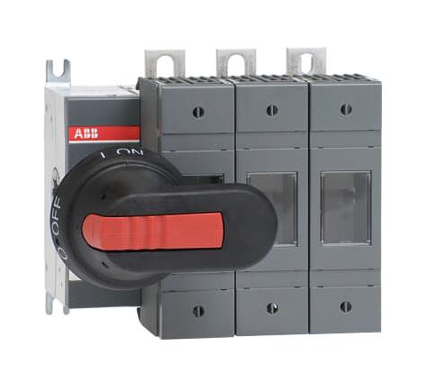 Abb Os125Gd03P Fused Switch, 3 Pole, 3 Fuse, 125V, 690V