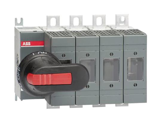 Abb Os160Gd04N2P Fused Switch, 4 Pole, 4 Fuse, 160A, 690V