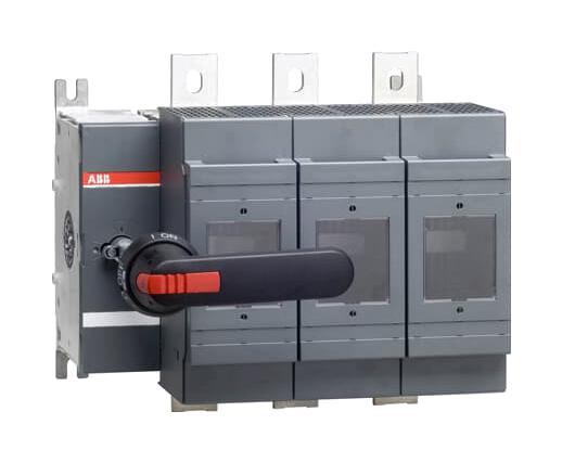 Abb Os800D03P Fused Switch, 3 Pole, 3 Fuse, 800A, 690V