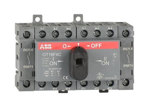 Abb Ot16F4C Switch Isolator, 4 Pole, 16A, 415Vac