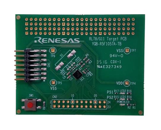 Renesas Yqb-R5F1057A-Tb Target Board, 16Bit, Rl78 Mcu