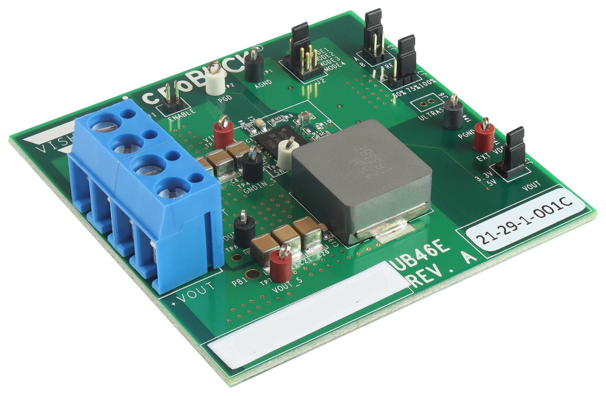 Vishay Sic478Evb-E Eval Board, Sync Microbuck Converter