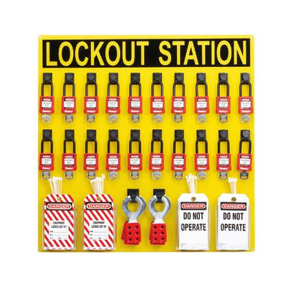 Panduit Psl-20Swca-R Lockout Station, Black/yellow