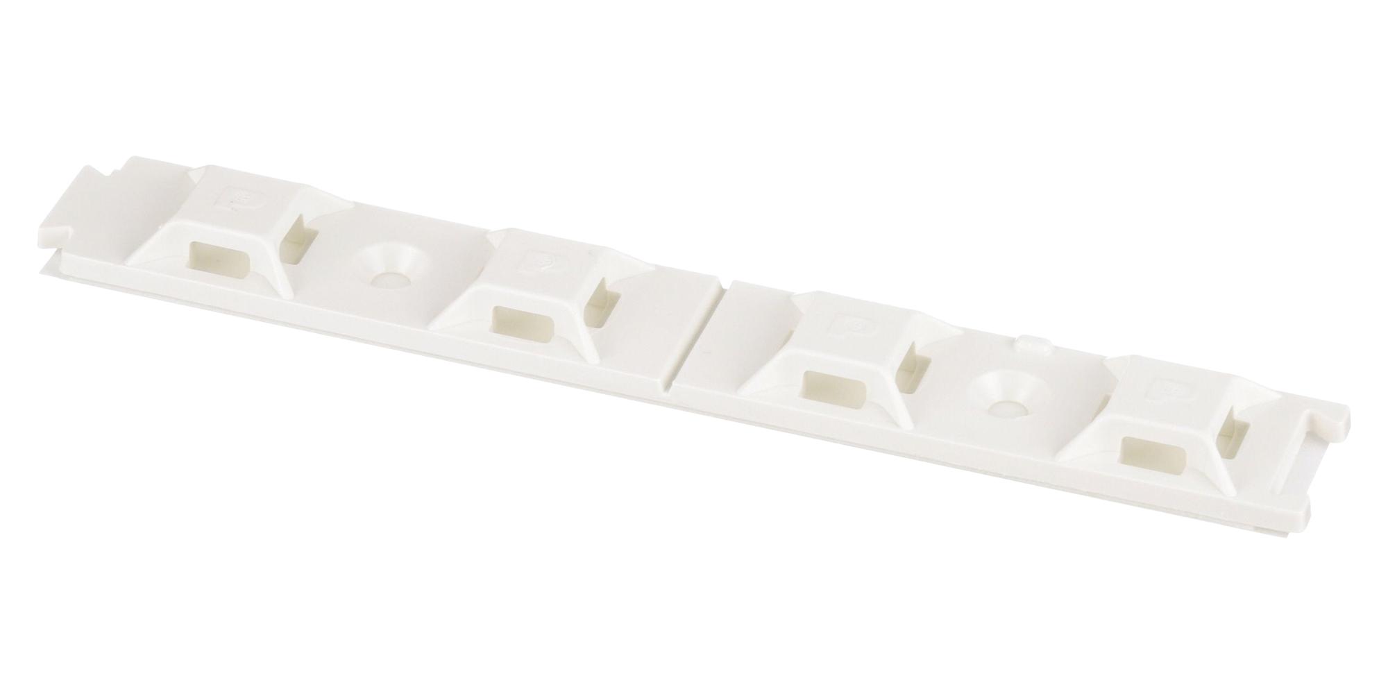 Panduit Abmqs-A-C Cable Tie Mount, 19mm, Abs, White