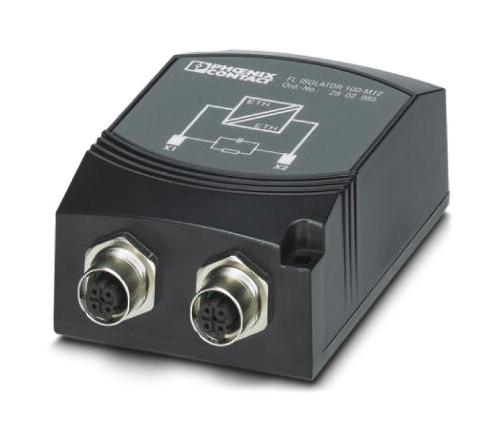 Phoenix Contact Fl Isolator  100-M12 Surge Protect, Ethernet, 2Port, Wall