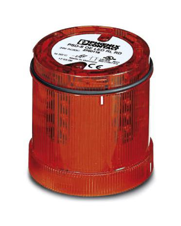 Phoenix Contact Psd-S Oe Led Rl Rd Led Sigl Indicator, Rotating, 24V, Red