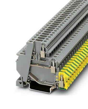 Phoenix Contact 3011054 Din Rail Tb, Screw, 5Pos, 24-12Awg