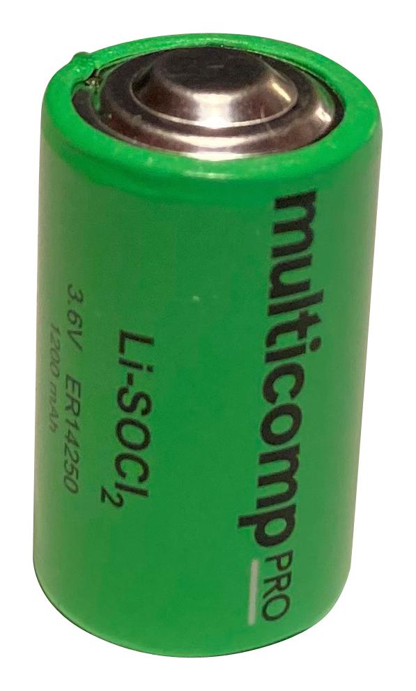 Multicomp Pro Mp001842 Battery, Li-Soci2, 3.6V, 1.2Ah