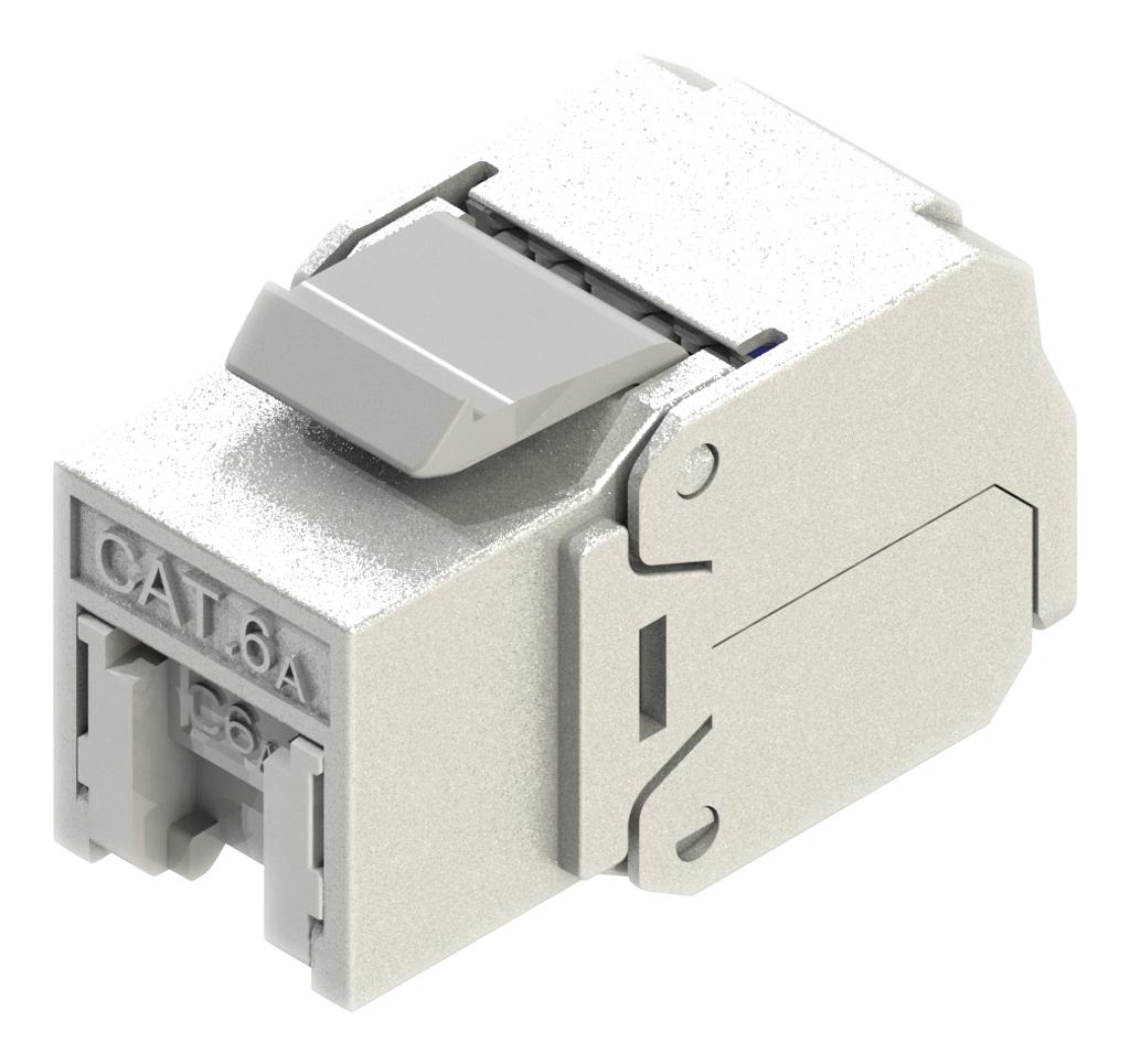 Roline 21.17.0321 Keystone Rj45 Jack, 8P8C, 1Port, Cat6A