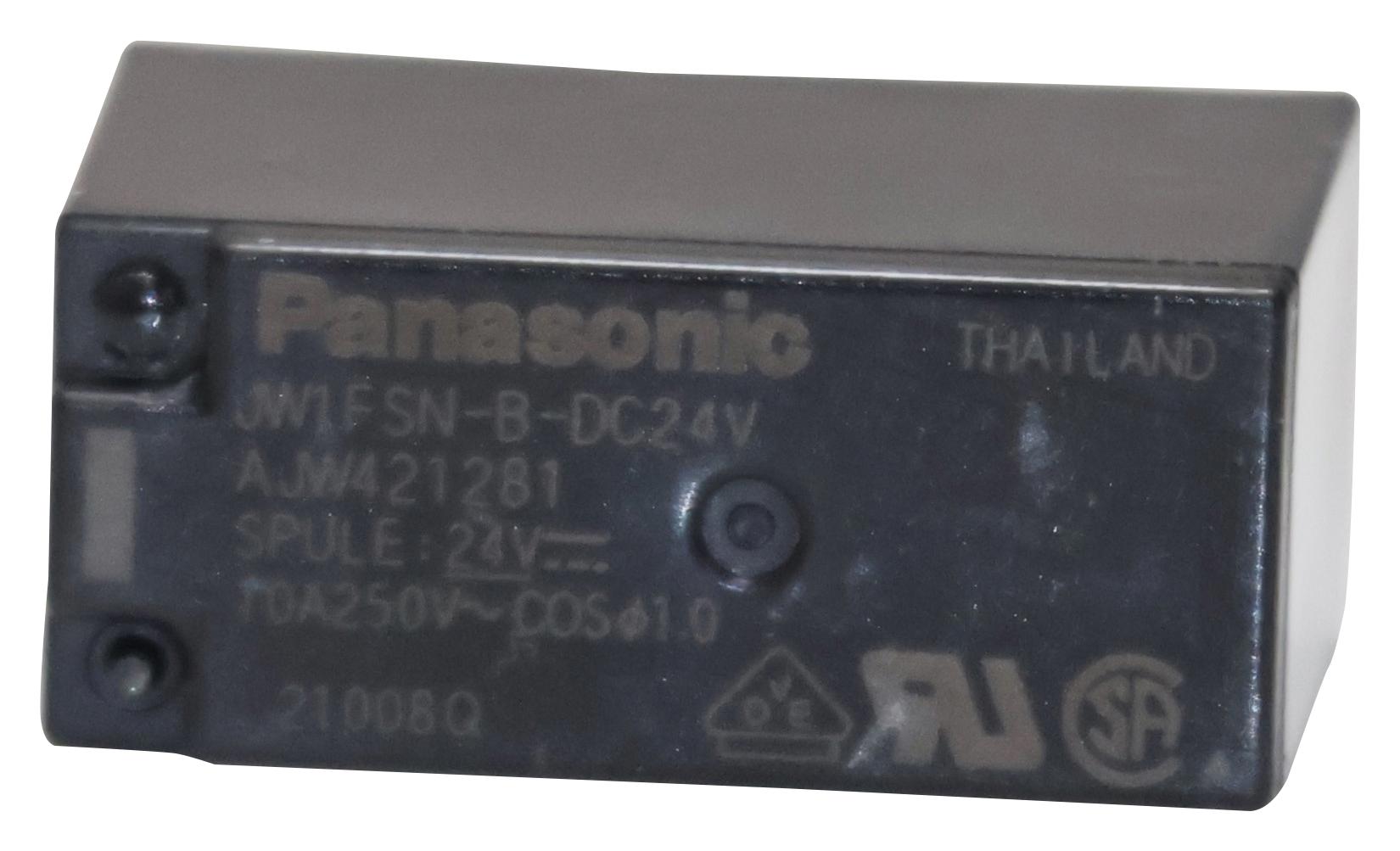 Panasonic Jw1Fsn-B-Dc24V Power Relay, Spdt, 24Vdc, 10A, Tht