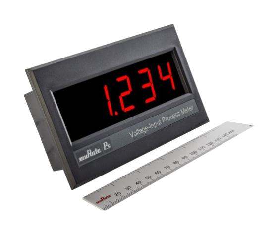 Murata Dms01-Vm1-Rs12-C Digital Panel Meter, Dc Volt, 11-13Vdc