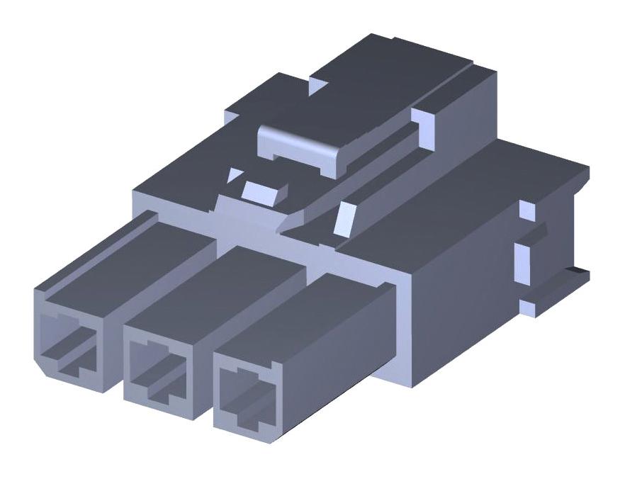 Molex/brad 200456-1213 Connector Housing, Rcpt, 3Pos, 1Row