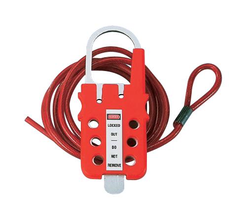 Panduit Psl-Mldc200 Lockout Tagout Hasp, 149.9mm, Steel, Red