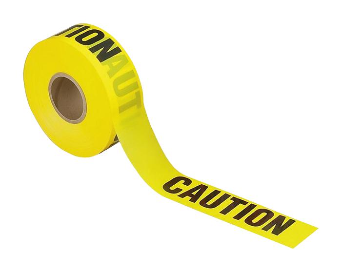 Panduit Htu6Y-E Hazard Tape, Caution, Black/yellow