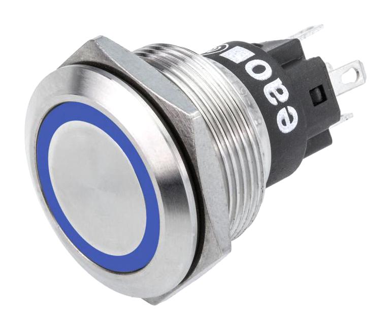 EAO 82-6651.2124 Anti Vandal Switch, Spdt, 1A/36Vac, Blue