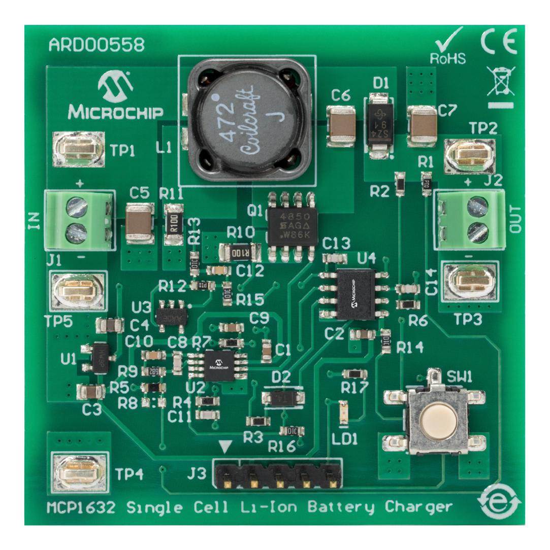 Microchip Technology Technology Ard00558 Demo Board, Li-Ion Battery Charger