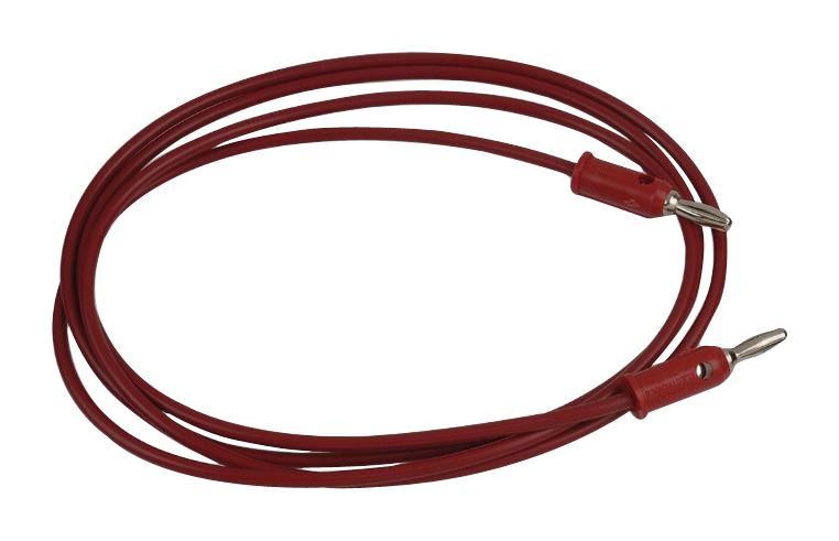 Pomona 1440-60-2 Test Lead, 4mm Banana Plug-Plug, Red