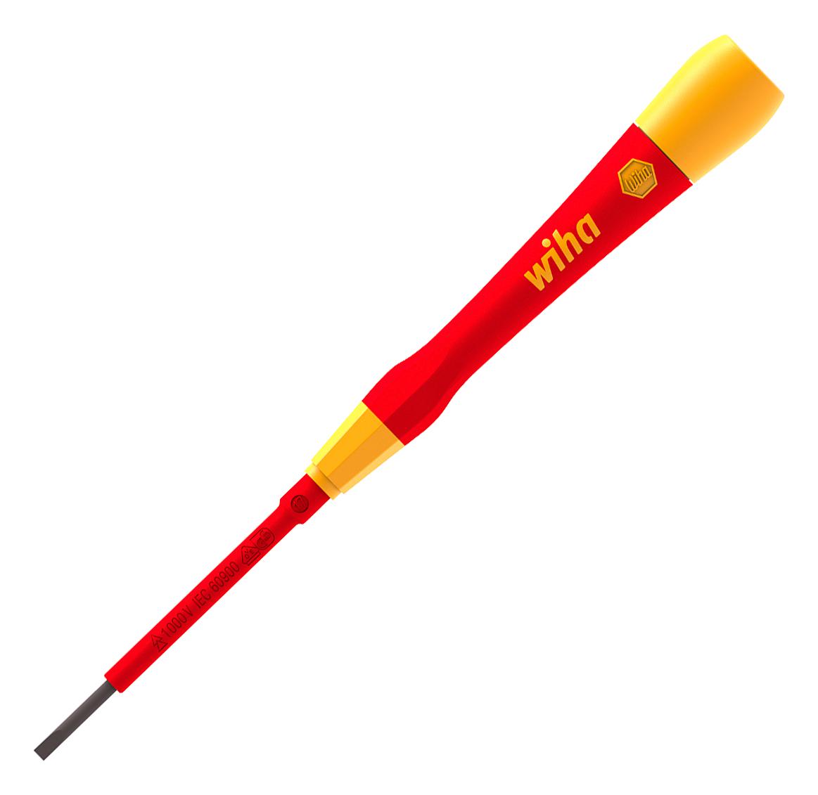 Wiha 42376 Screwdriver, Slot, 2.5mm, 65mm, 167mm