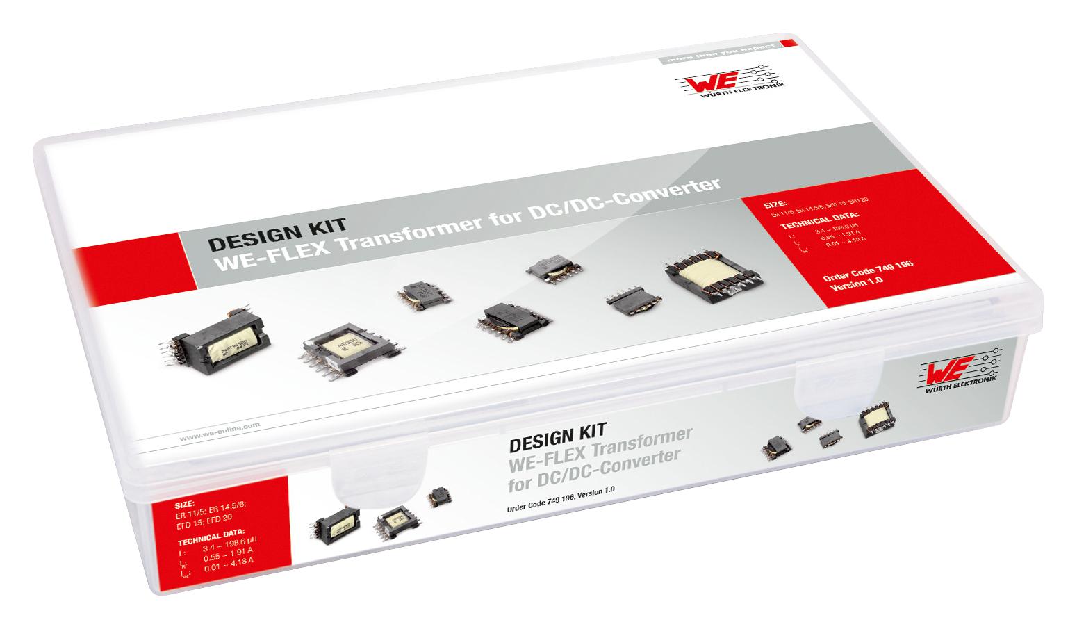 WÃ¼rth Elektronik 749196 Transformer Kit, Dc/dc Converter