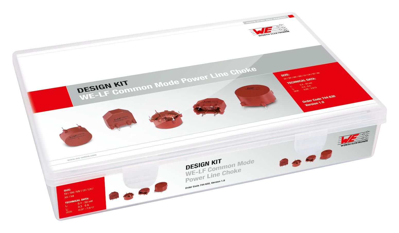 WÃ¼rth Elektronik 744630 Design Kit, Common Mode Power Line Choke