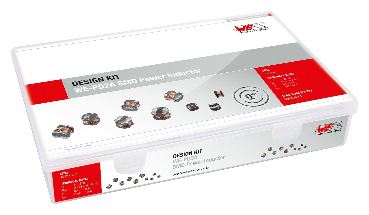 WÃ¼rth Elektronik 784773 Power Inductor Kit, Smd, 350Pc