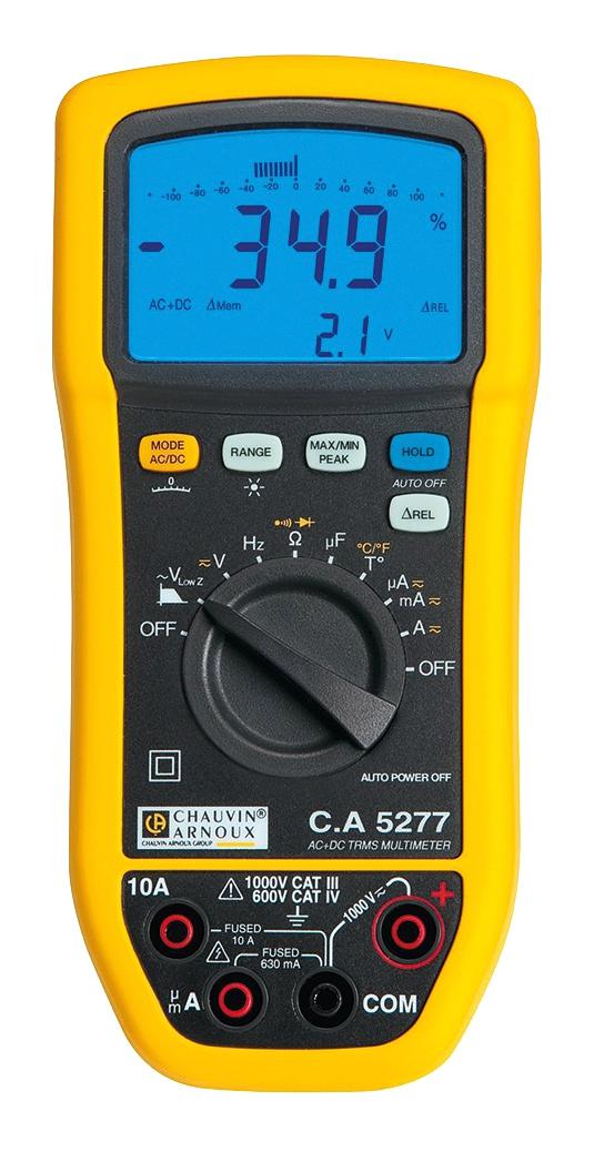 Chauvin Arnoux P01196777 Trms Ac+Dc Multimeter, 10A, 1Kv