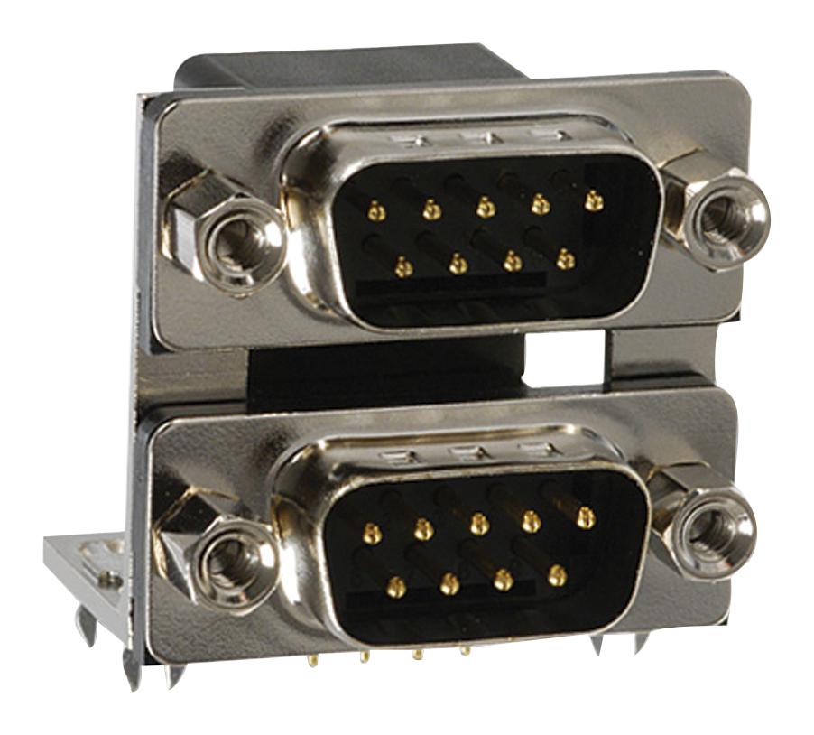 Amphenol Communications Solutions L17H2110130 Stack D Sub Connector, R/a Plug, De, 9Pos