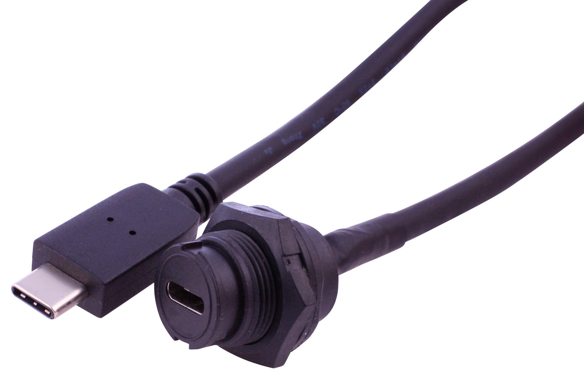 Multicomp Pro Mp002445 Usb Cable, 3.1, C2 C Rcpt-C Plug, 100mm