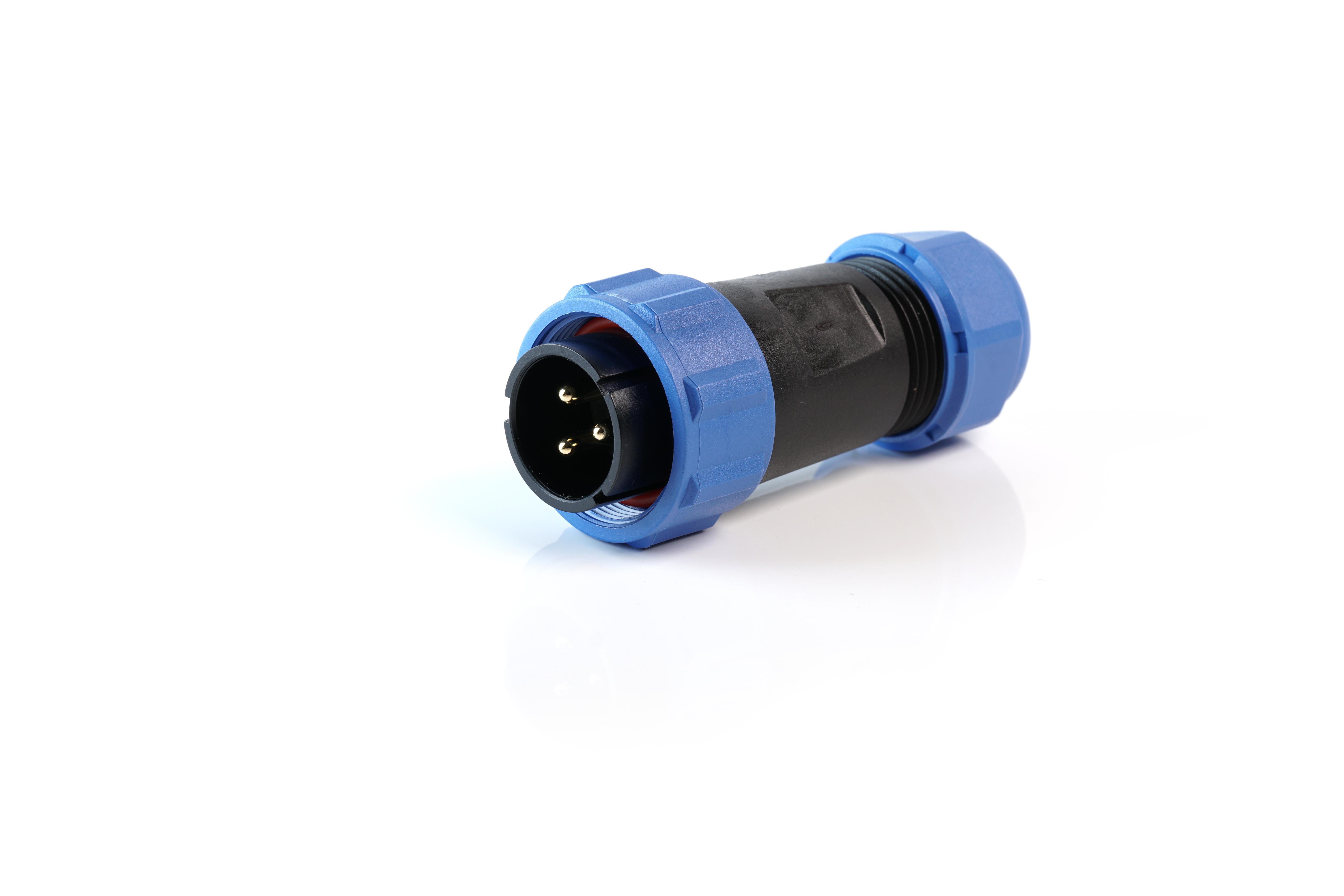 Multicomp Pro Mp002549 Circular Connector, 3Pos, Plug, Screw