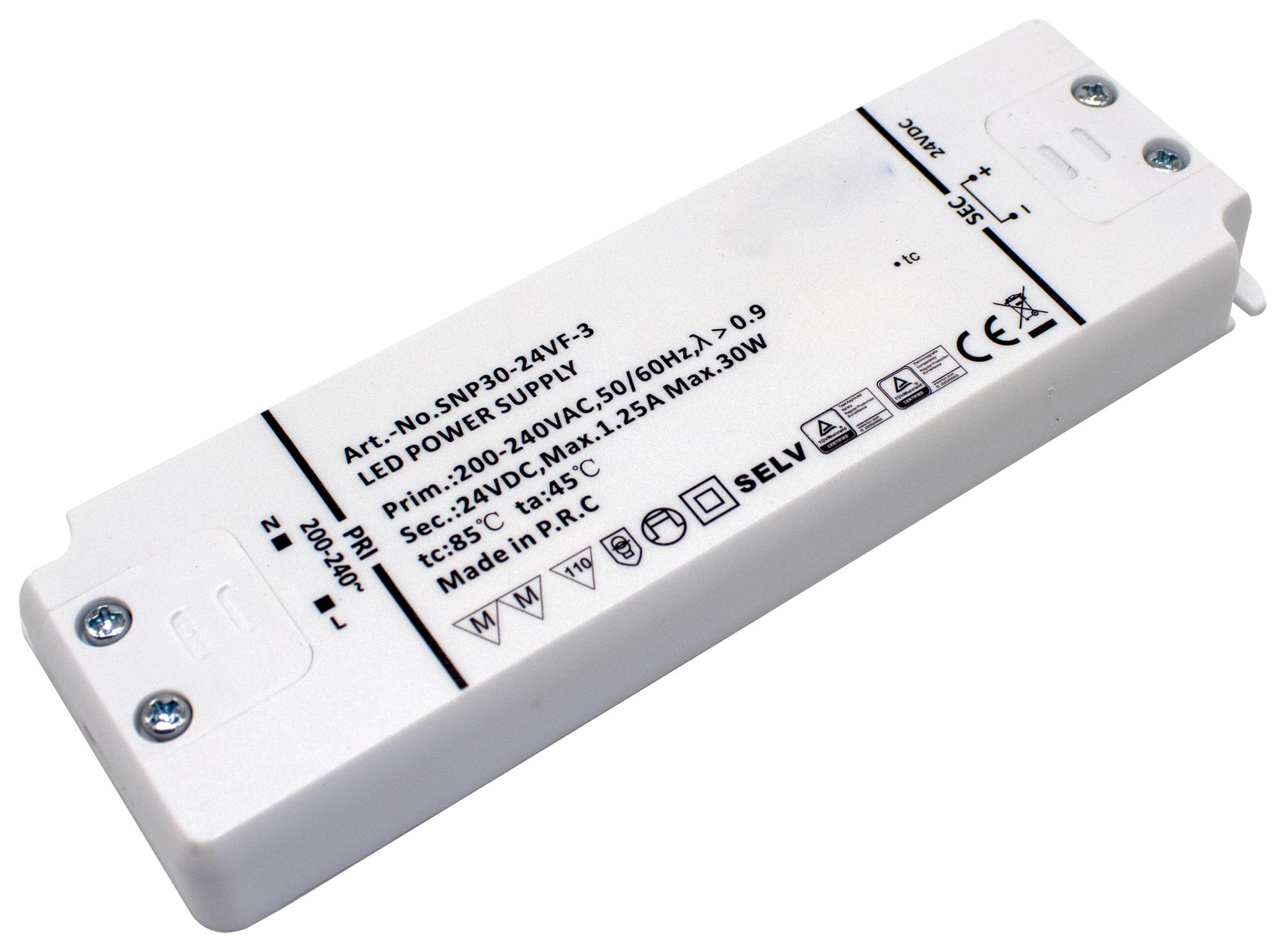 Powerpax Led-Dr-24V-30W Led Driver 24V 1A Constant Voltage