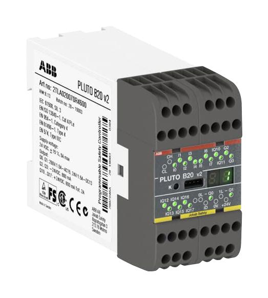 Abb 2Tla020070R4600 Safety Plc, 20 I/o, 24Vdc