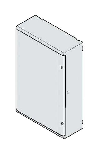 Abb 1Sl0203A00 Enclosure, Wall Mnt, Thermoplastic, Grey