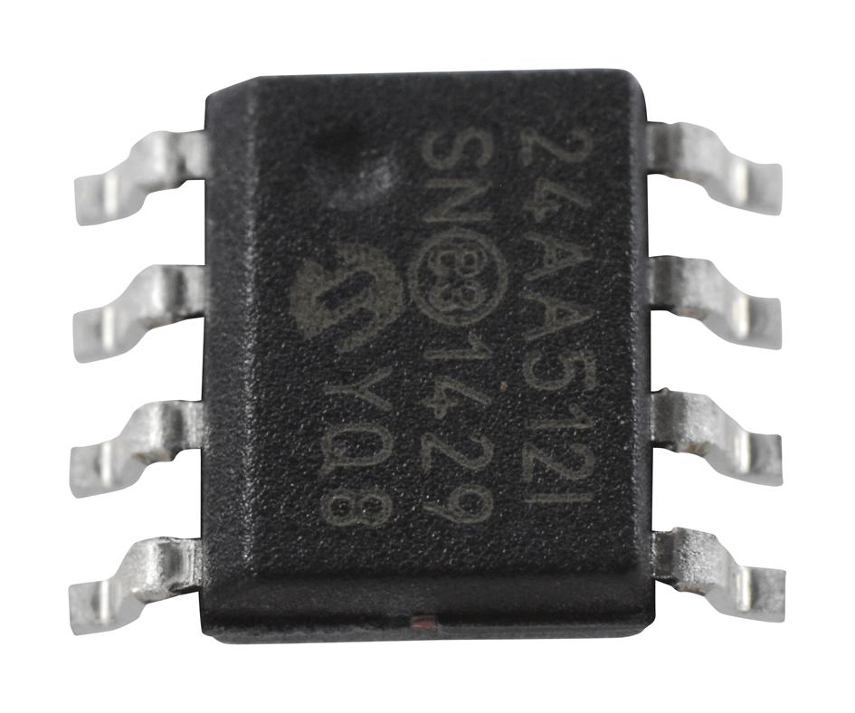 Microchip Technology Technology 24Aa512-I/sn Eeprom, 512Kbit, -40 To 85Deg C