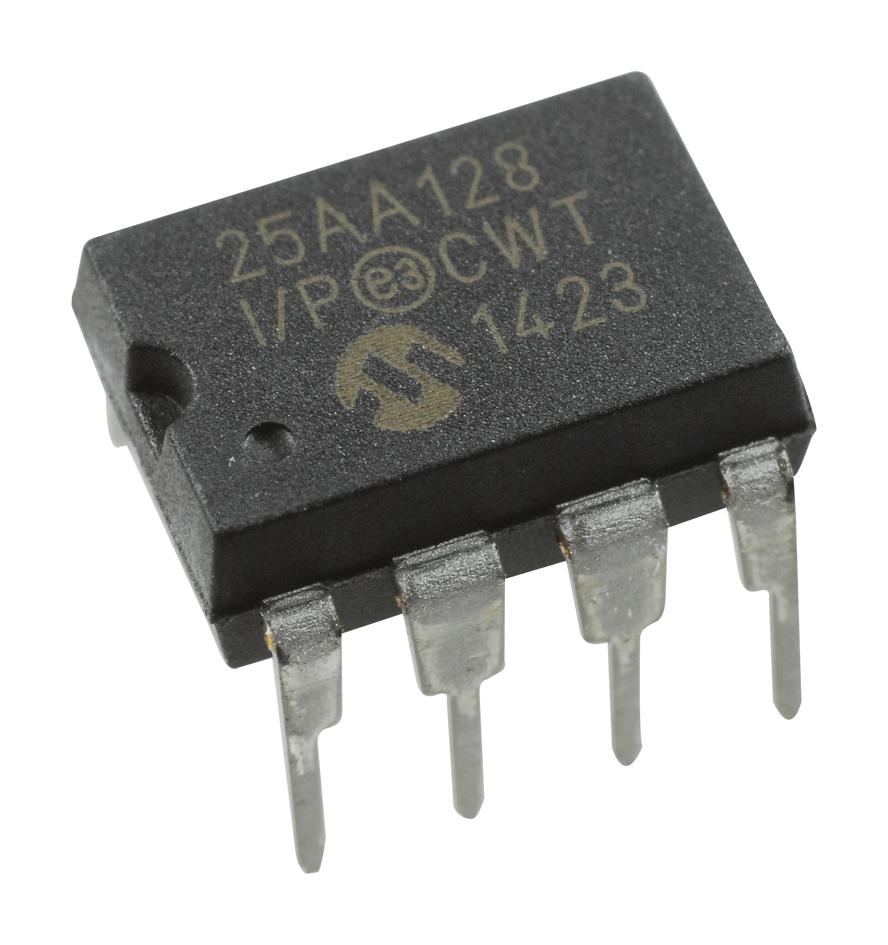 Microchip Technology Technology 25Aa128-I/p Eeprom, 128Kbit, -40 To 85Deg C