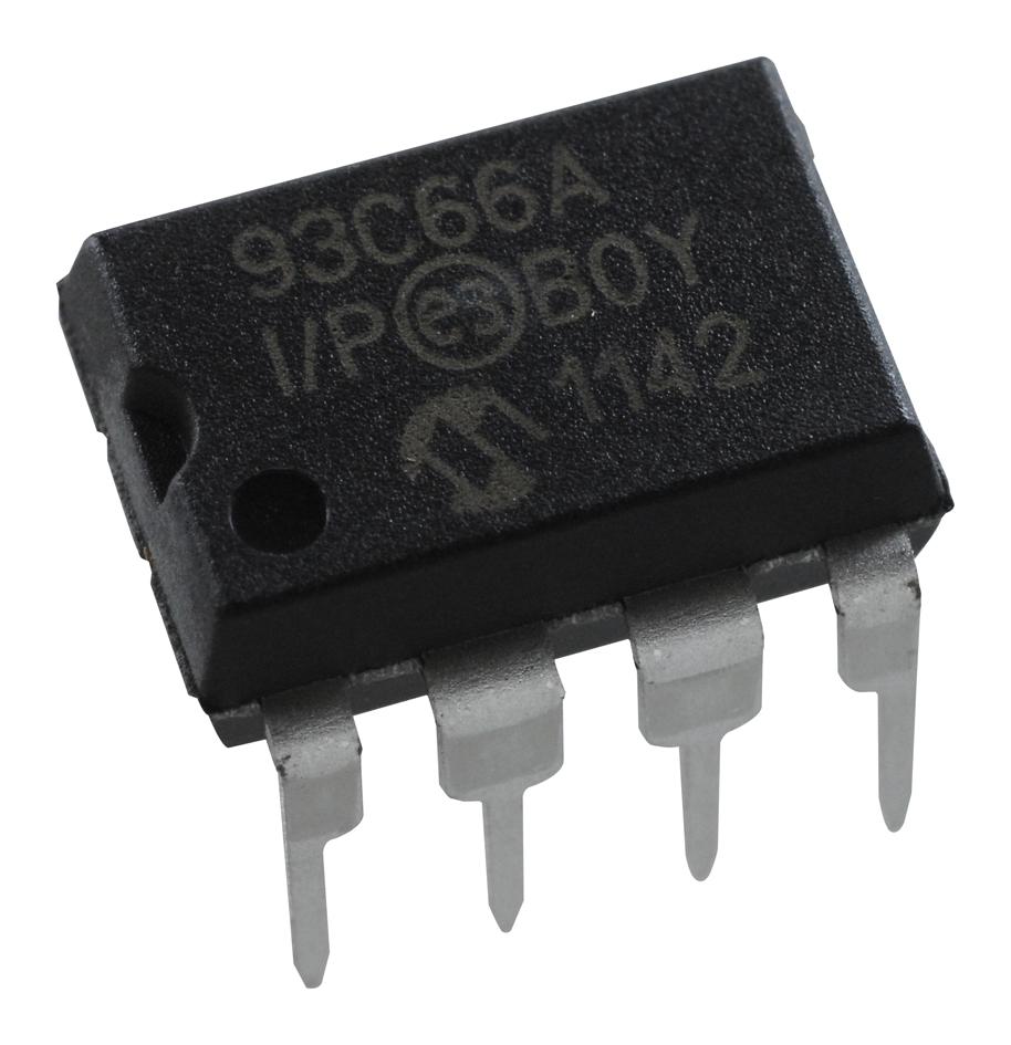 Microchip Technology Technology 93C66A-I/p Eeprom, 4Kbit, -40 To 85Deg C