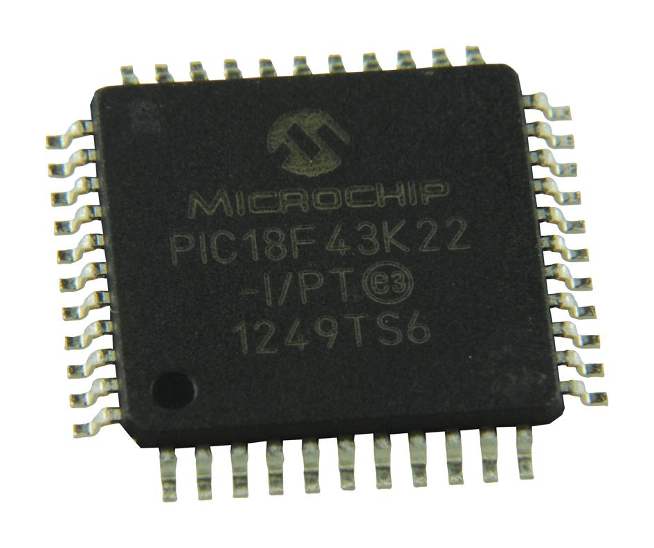 Microchip Technology Technology Pic18F43K22-I/pt Mcu, 8Bit, 64Mhz, Tqfp-44