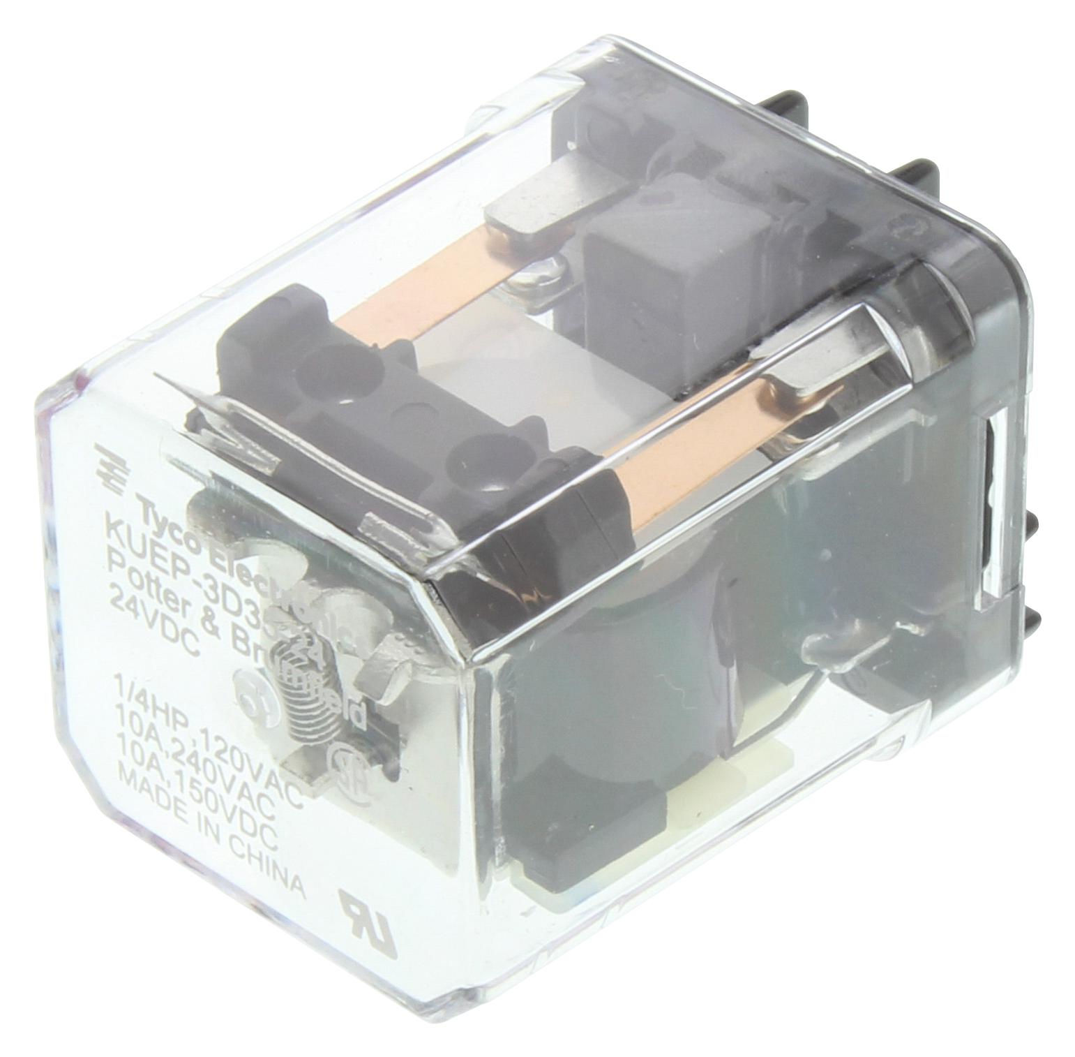 Schrack / Te Connectivity Rm627024 Power Relay, 3Pst-No, 24Vdc, 10A, Th