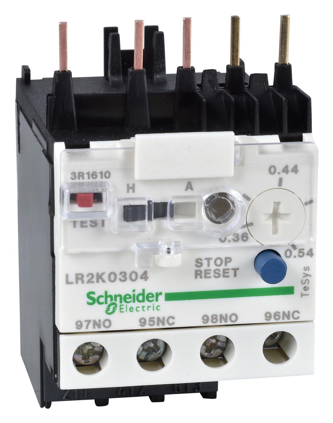 Schneider Electric Lr2K0304 Thermal Overload Relay, 0.54A, 690Vac