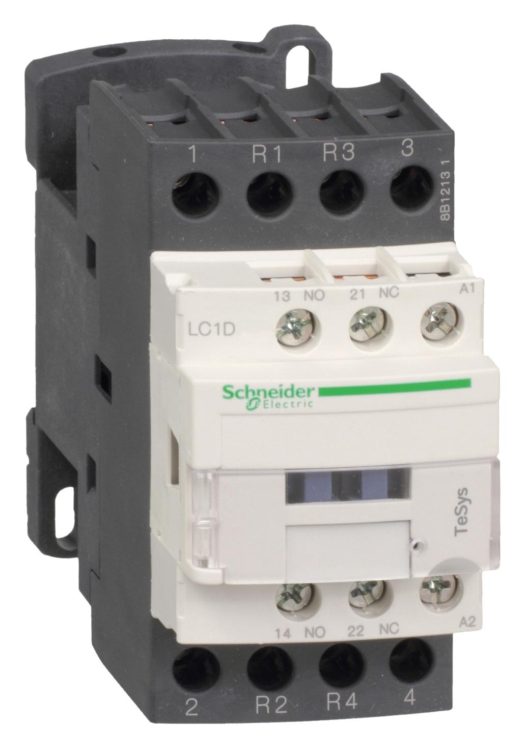 Schneider Electric Lc1D188F7 Contactor, Dpst-No/nc, 110Vac, Din Rail