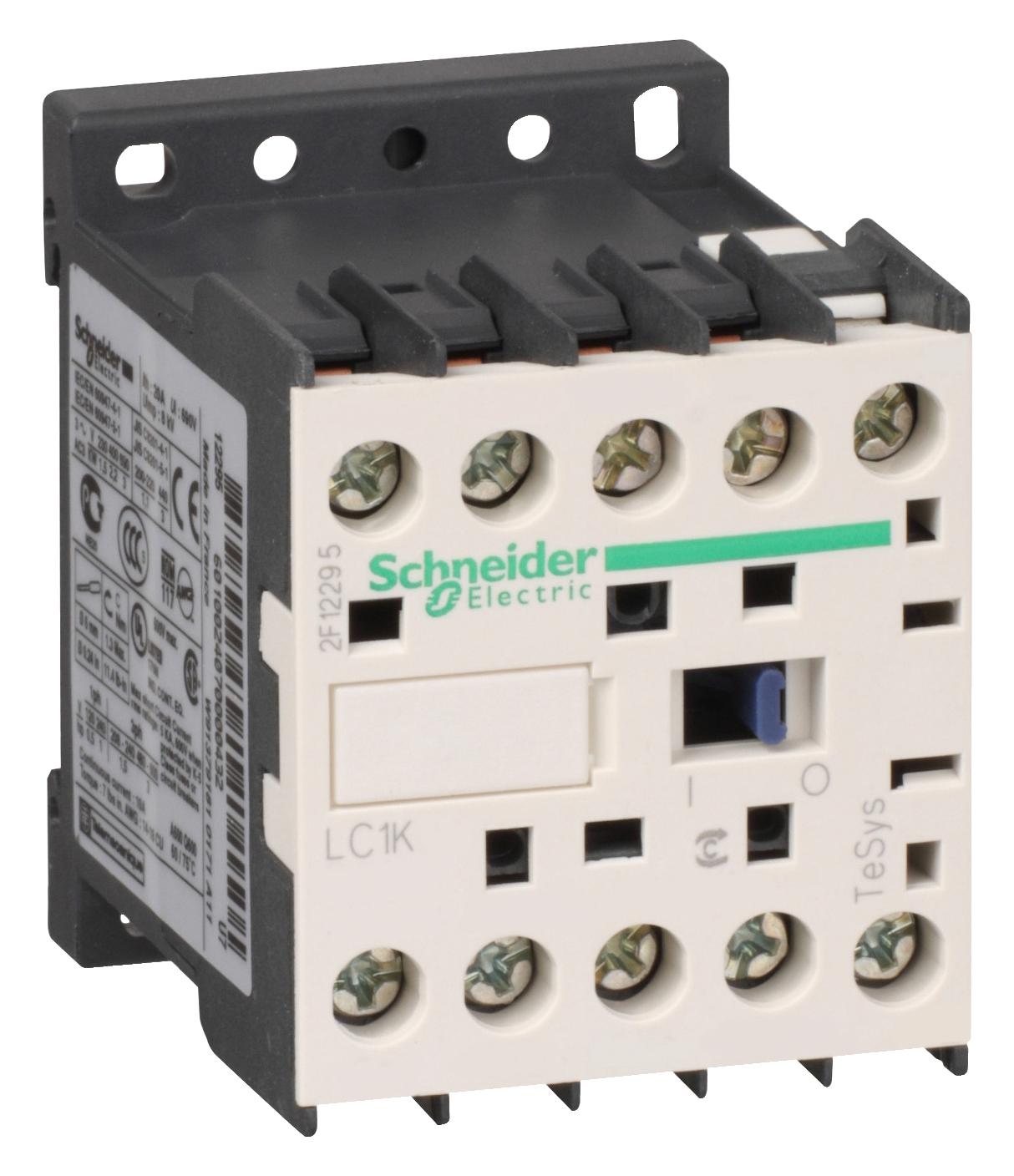 Schneider Electric Lc1K12004F7 Contactor, 4Pst-No, 110Vac, Dinrail/panl