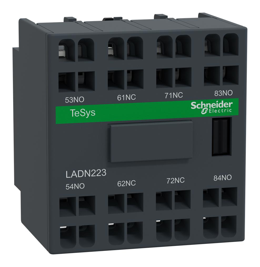 Schneider Electric Ladn223 Auxiliary Contact Block, 2No/2Nc, 690Vac