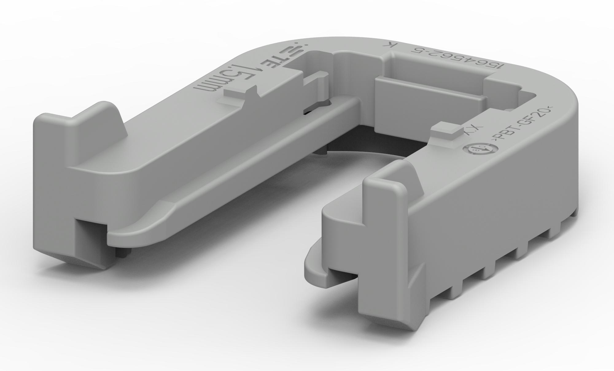 Te Connectivity 1564562-5 Fixing Slide, Pbt Gf, Grey, 1.5mm