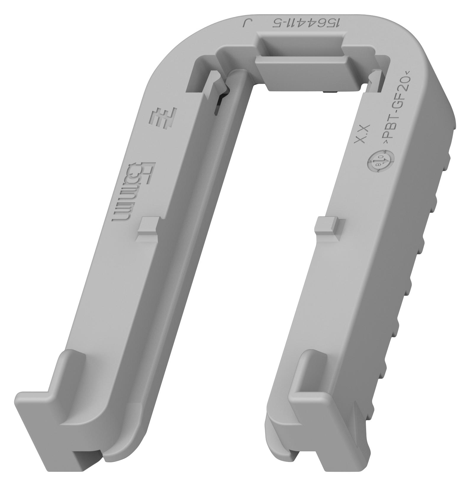 Te Connectivity 1564411-5 Fixing Slide, Pbt Gf, Grey, 1.5mm