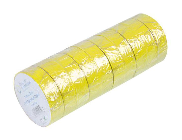 Multicomp Pro Mp002162 Tape, Pvc, 19mm X 33M, Yellow, Pk10