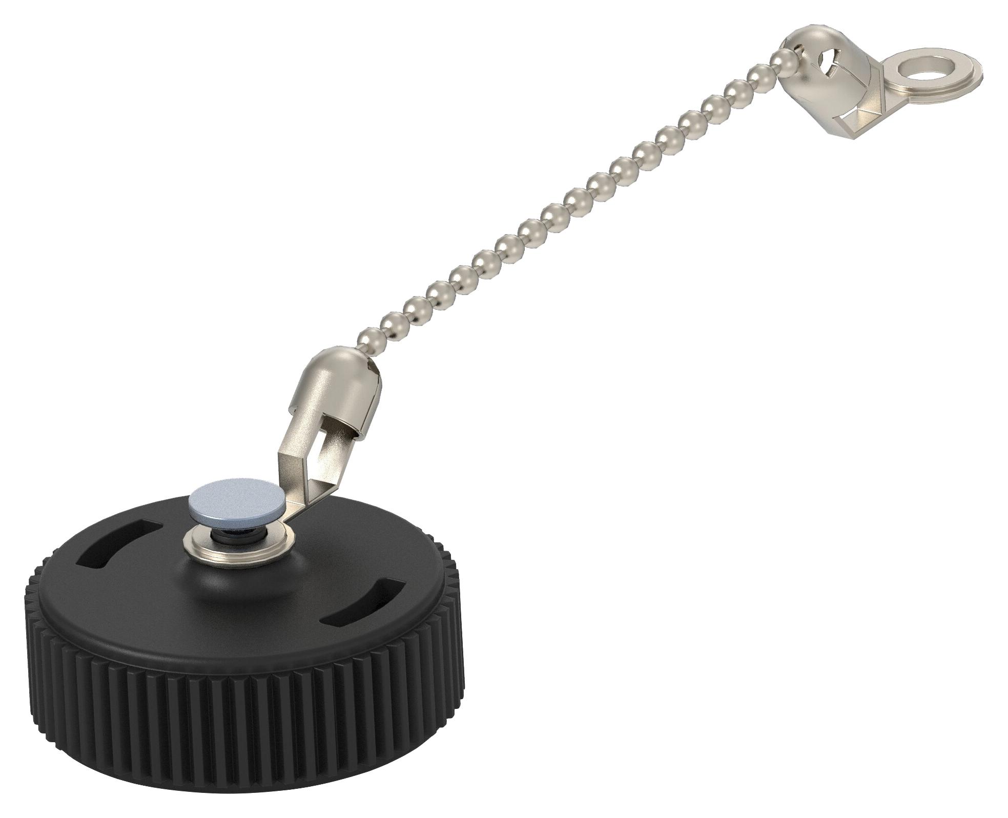 Amp Connectors / Te Connectivity 213485-1 Sealing Cap W/ Metal Bead Chain, Size 13