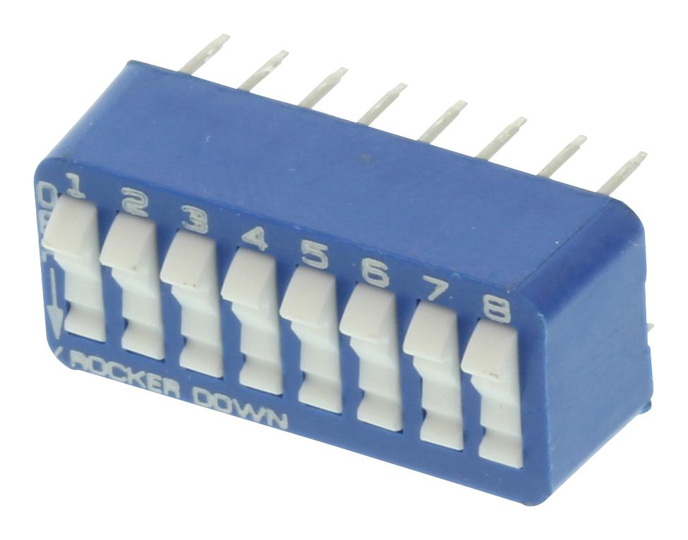 Alcoswitch / Te Connectivity 5435640-5 Dip Switch, 8Pos, Smd